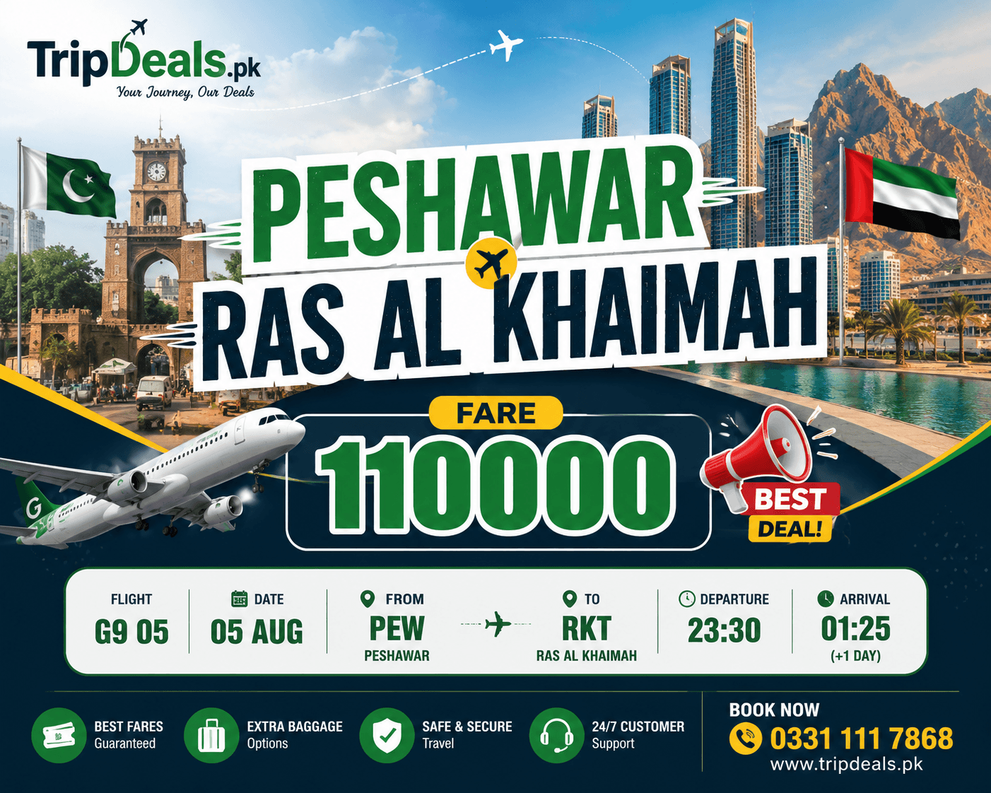 PESHAWAR TO RAS AL KHAIMAH